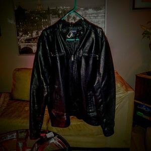 Courage Clothing Co. Blk Leather Jacket